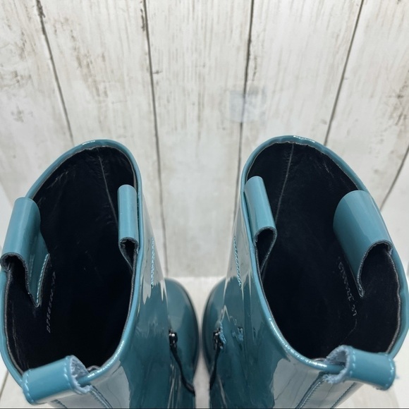 AGL 40mm Patent Leather Midi Boots Size 7 - Picture 12 of 15